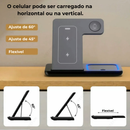 Carregador Inteligente Sem Fio 3 em 1