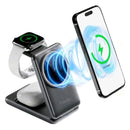 Carregador Sem Fio 3 em 1 Magnético Basike — Celular, Apple Watch e AirPods
