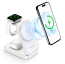 Carregador Sem Fio 3 em 1 Magnético Basike — Celular, Apple Watch e AirPods