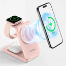 Carregador Sem Fio 3 em 1 Magnético Basike — Celular, Apple Watch e AirPods